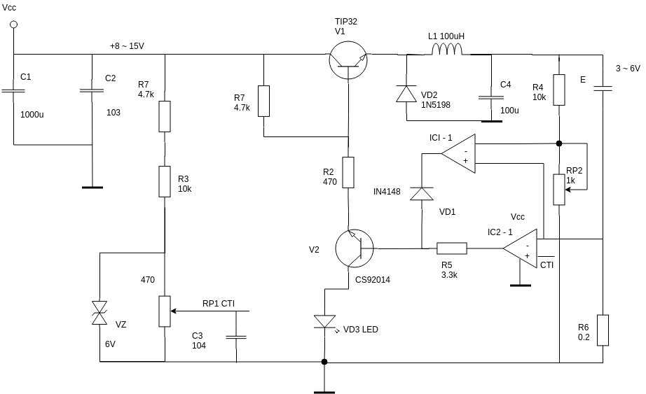 恒流充电器 (Circuit Diagram Example)