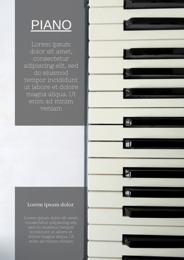 Poster template: Piano Introduction Poster (Created by Visual Paradigm Online's Poster maker)