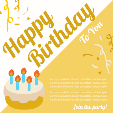 Invitation template: Birthday Party Invitation 2 (Created by Visual Paradigm Online's Invitation maker)