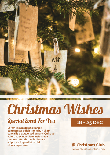 Flyer template: Christmas Writing Event Flyer (Created by Visual Paradigm Online's Flyer maker)