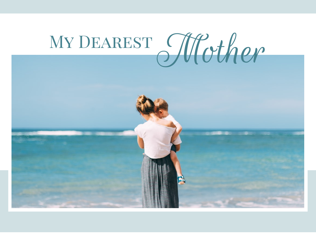 慶祝活動照相簿 模板。 Mother's Day Celebration Photo Book (由 Visual Paradigm Online 的慶祝活動照相簿軟件製作)