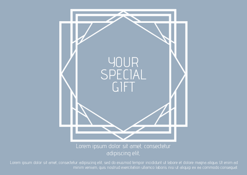 Editable giftcards template:Your Special Gift Card