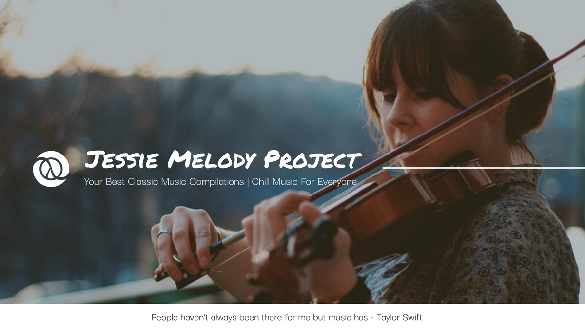 YouTube Channel Art template: Violin Player Photo Classic Music YouTube Channel Art (Created by InfoART's YouTube Channel Art maker)