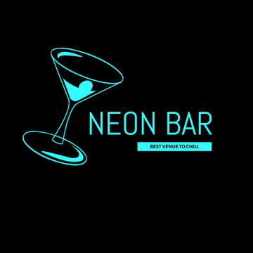 Logo template: Neon Bar Logos (Created by Visual Paradigm Online's Logo maker)