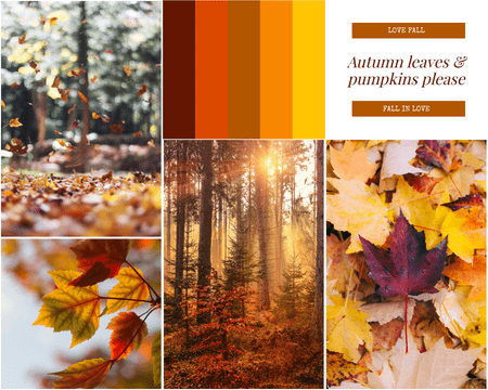 Mood Board template: Autumn Leaves Mood Board (Created by Visual Paradigm Online's Mood Board maker)