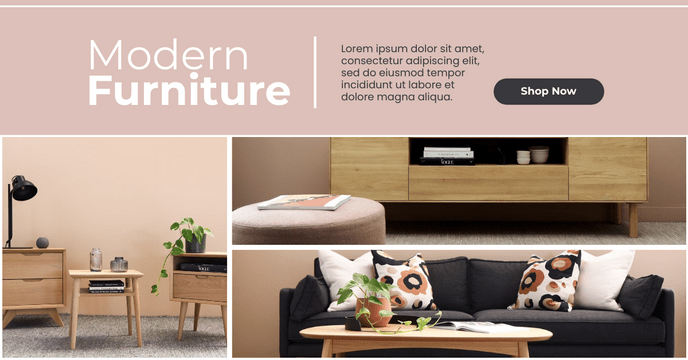 Editable facebookads template:Modern Furniture Shop Facebook Ad