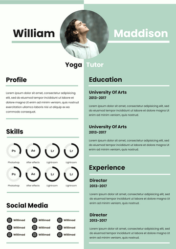 Resumes template: Mint Resume (Created by Visual Paradigm Online's Resumes maker)