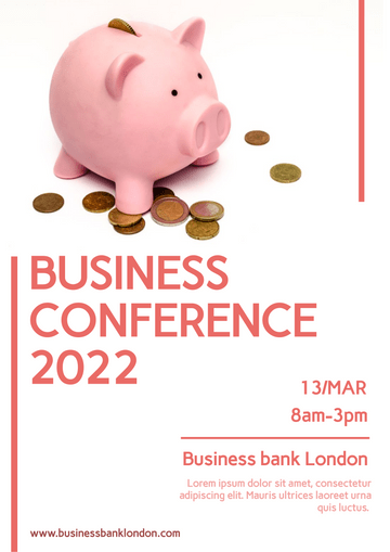 Editable posters template:Business Conference Poster