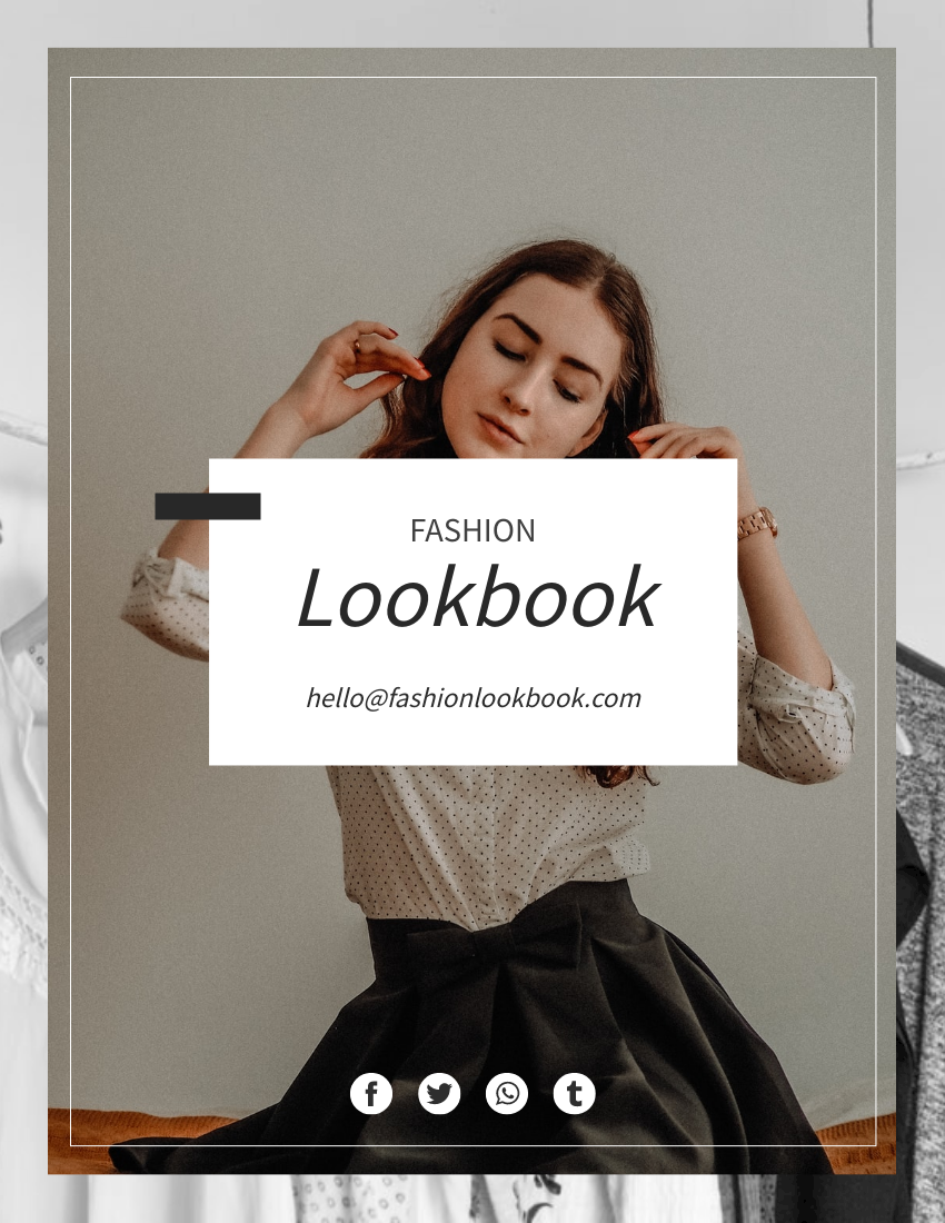 Lookbook 模板。Fashion Lookbook Business Portfolio (由 Visual Paradigm Online 的Lookbook软件制作)