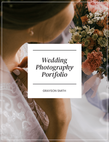  模板。 Wedding Photography Business Portfolio (由 Visual Paradigm Online 的軟件製作)