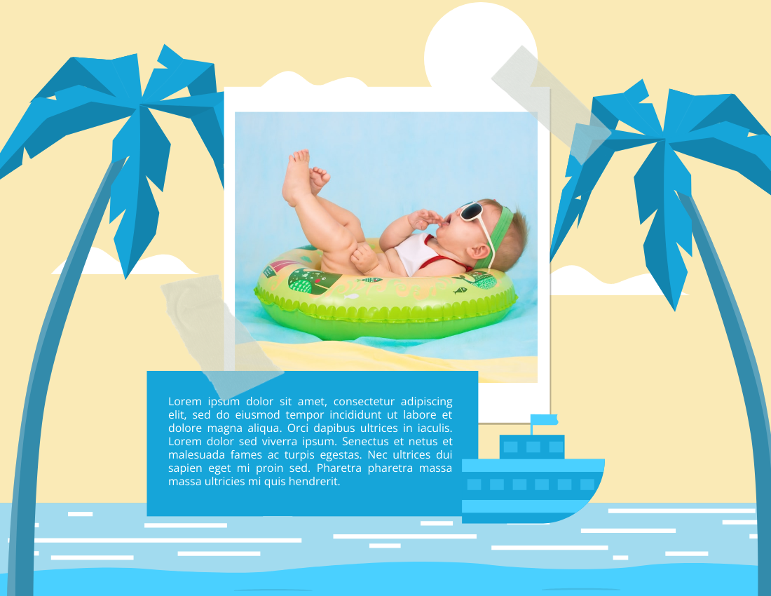 Baby Photo book template: My Little Boy Baby Photo Book (Created by Visual Paradigm Online's Baby Photo book maker)