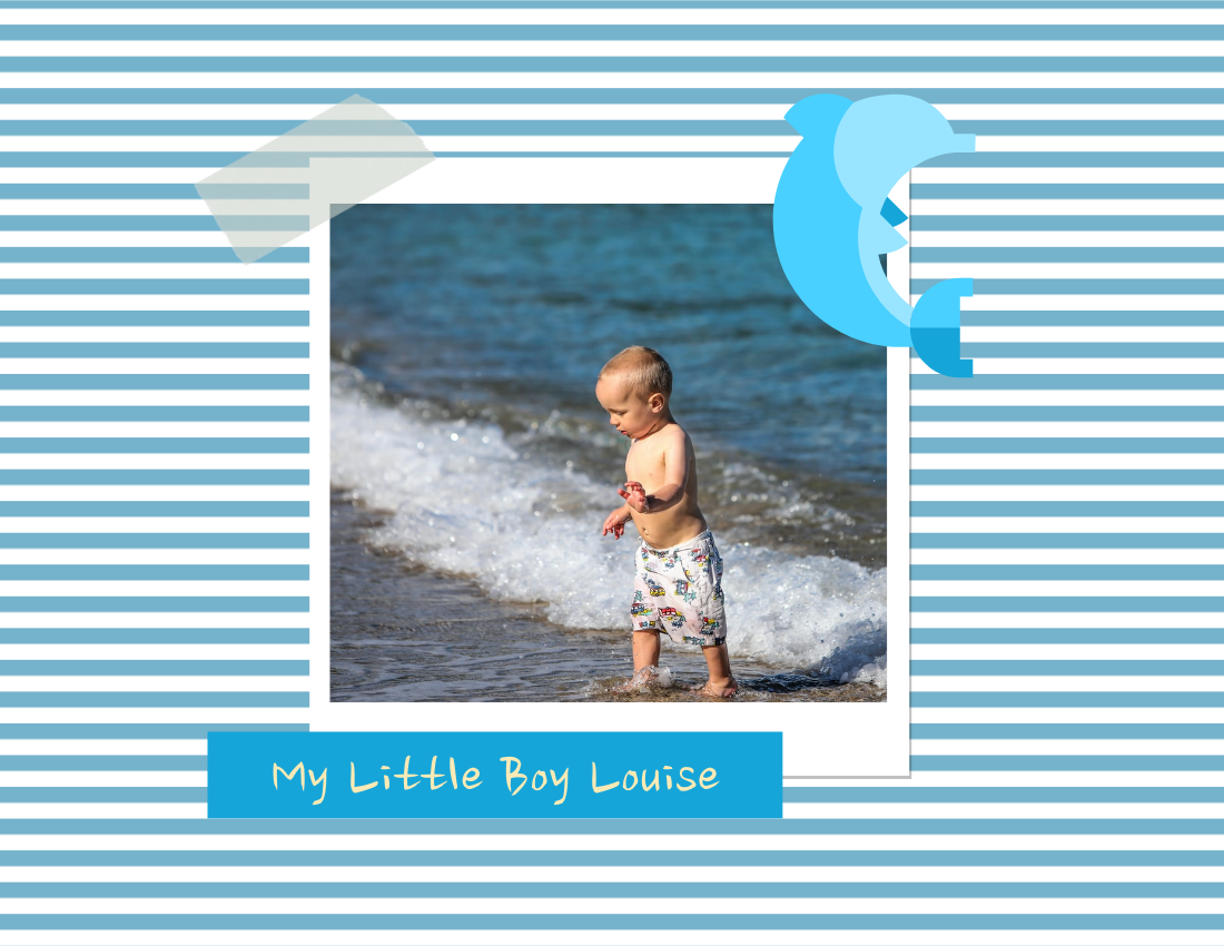 Baby Photo book template: My Little Boy Baby Photo Book (Created by PhotoBook's Baby Photo book maker)