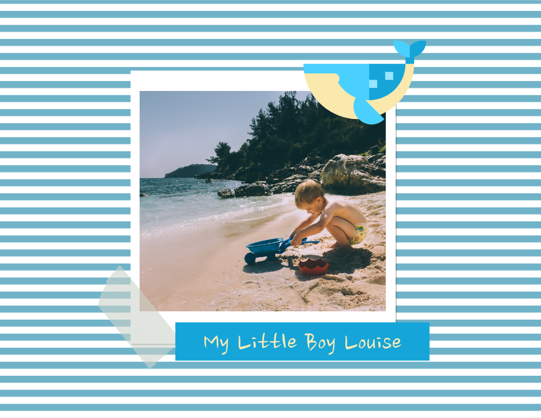Baby Photo book template: My Little Boy Baby Photo Book (Created by PhotoBook's Baby Photo book maker)