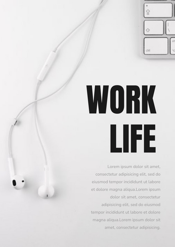 Flyer template: Work Life Flyer (Created by Visual Paradigm Online's Flyer maker)
