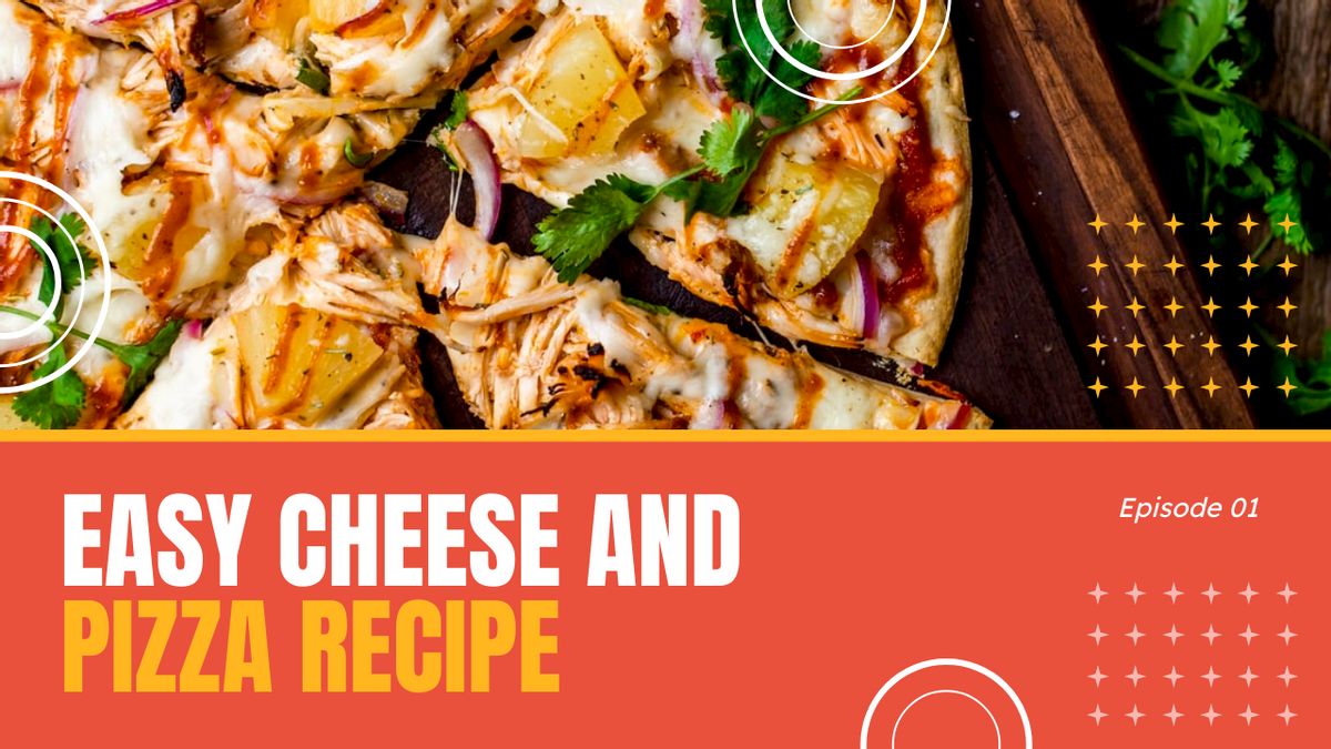 YouTube Thumbnail template: Easy Cheese And Pizza Recipe YouTube Thumbnail (Created by InfoART's YouTube Thumbnail maker)