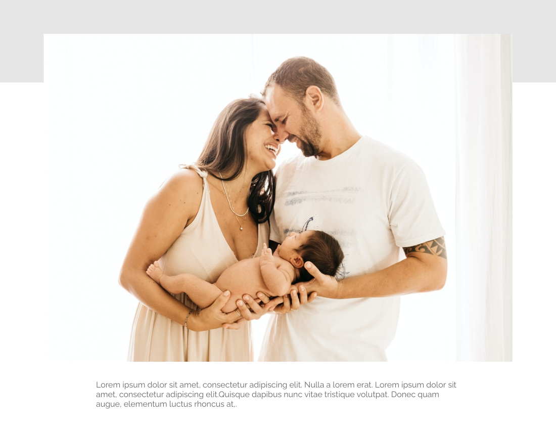 嬰兒照相簿 模板。 Moments With Baby Photo Book (由 Visual Paradigm Online 的嬰兒照相簿軟件製作)
