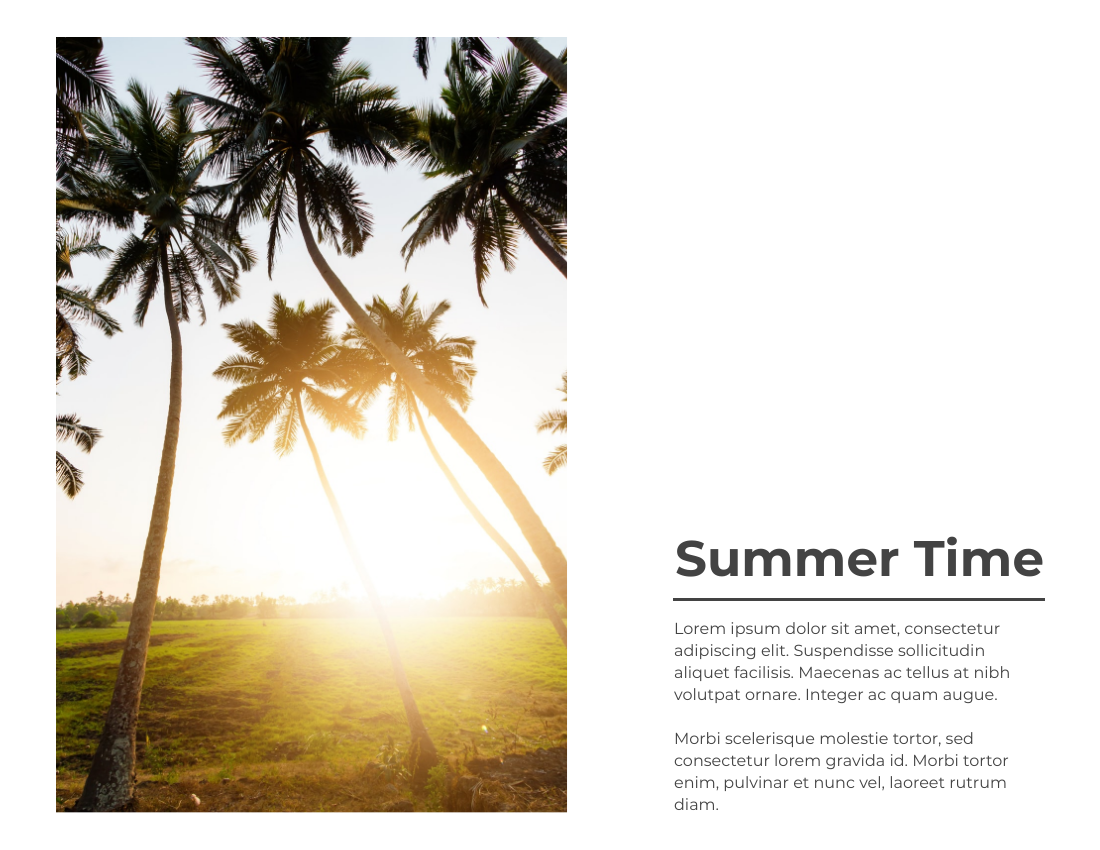 Seasonal Photo Book template: Summer Time Seasonal Photo Book (Created by Visual Paradigm Online's Seasonal Photo Book maker)