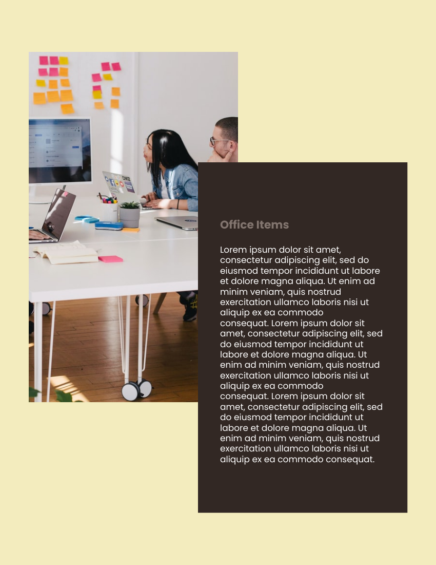 產品目錄 模板。 Office Catalog (由 Visual Paradigm Online 的產品目錄軟件製作)