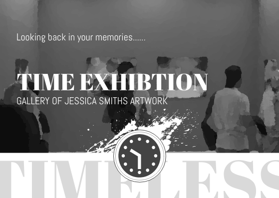 Postcard template: Time Exhibition Postcard (Created by Visual Paradigm Online's Postcard maker)