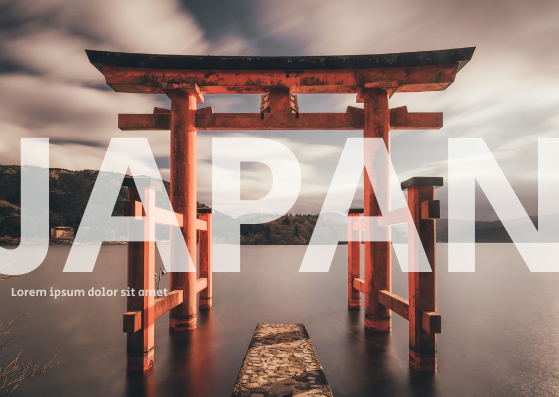 Postcard template: Japan Postcard (Created by InfoART's Postcard maker)