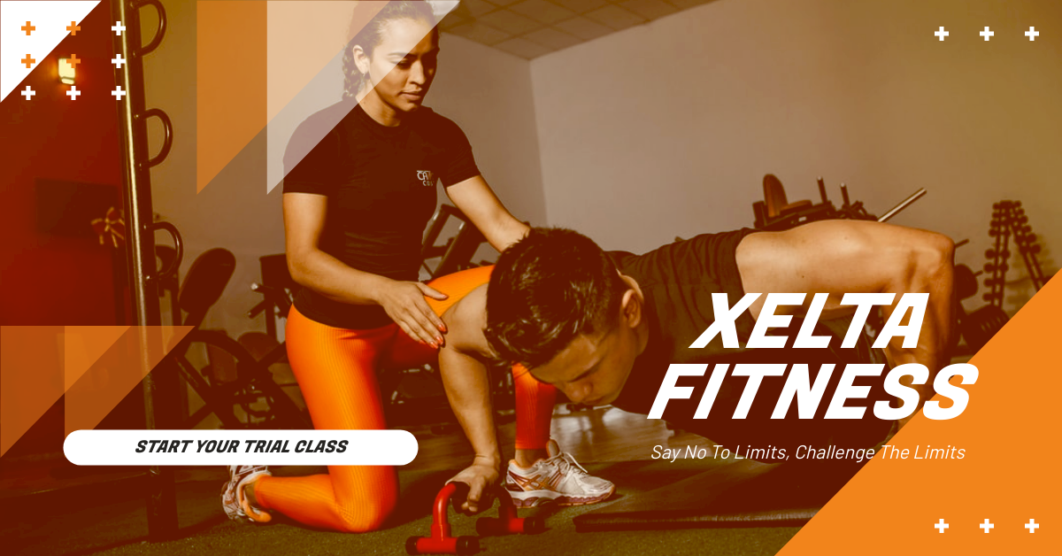 Orange Fitness Photo Gym Room Facebook Ad