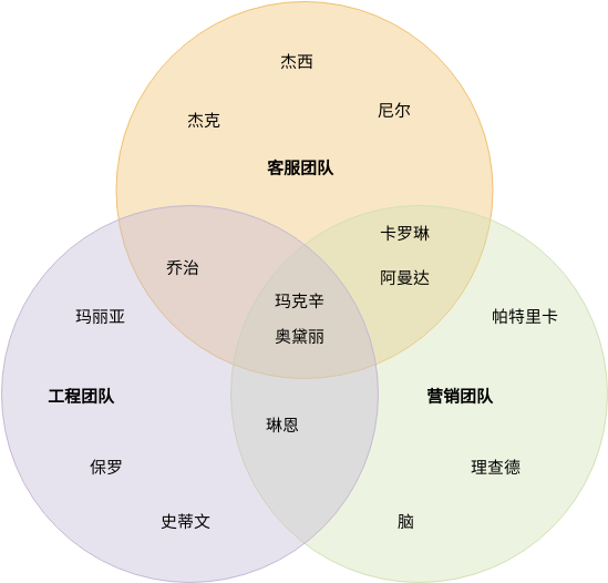 团队组成 (Venn Diagram Example)