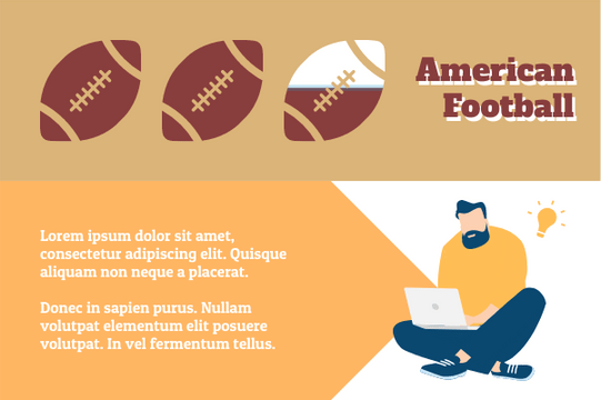 Sport template: American Football Data (Created by Visual Paradigm Online's Sport maker)