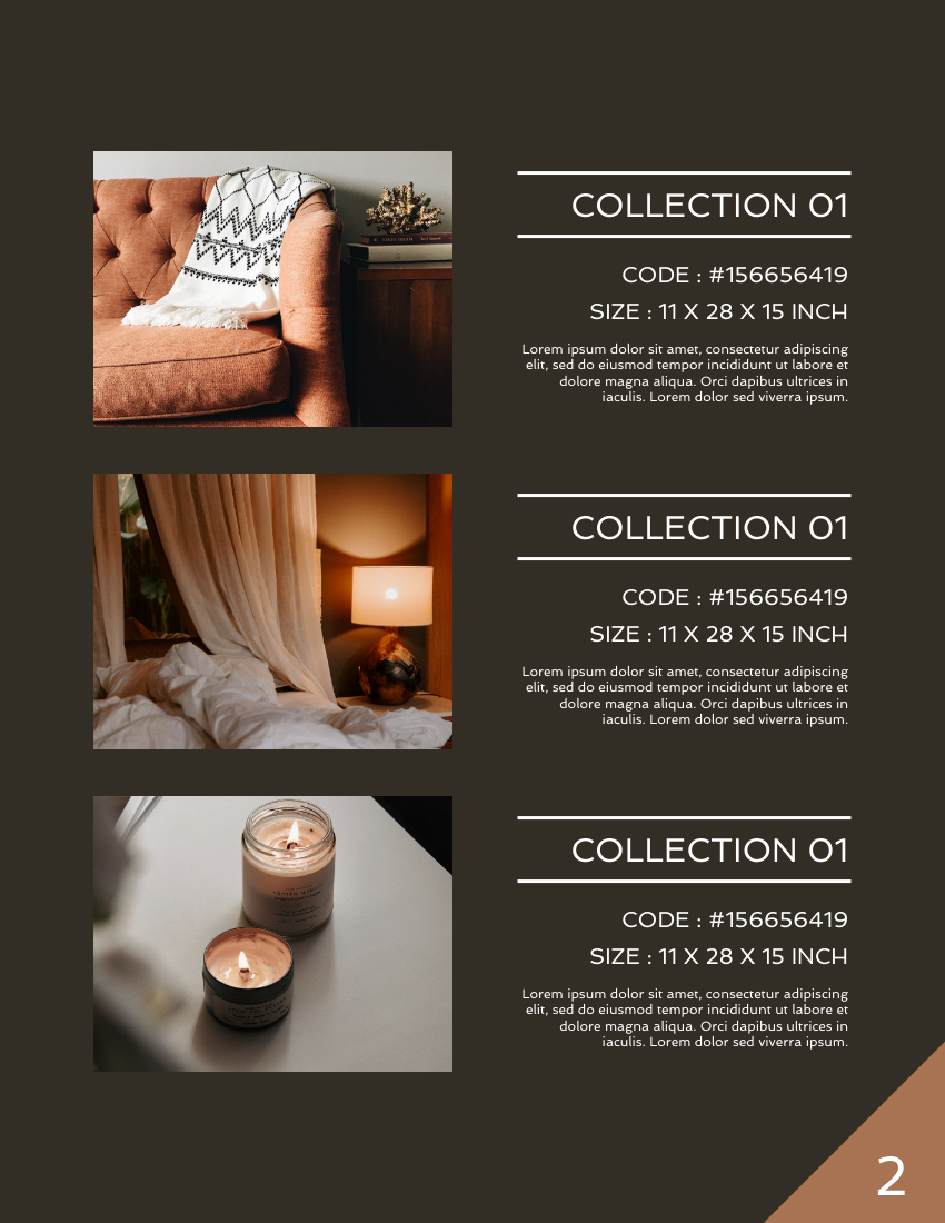 Booklet template: Sweet Home Catalog (Created by Visual Paradigm Online's Booklet maker)