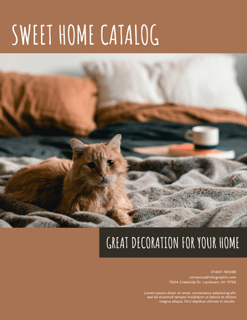 Booklet template: Sweet Home Catalog (Created by InfoART's  marker)