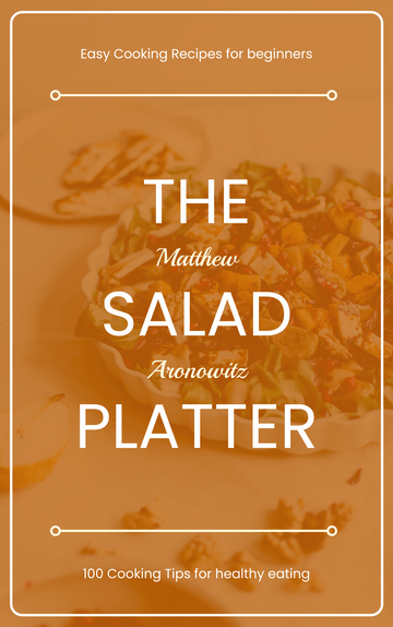 Editable bookcovers template:The Salad Platter Book Cover