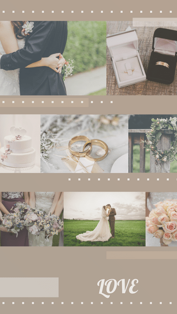 Editable instagramstories template:婚礼棕摄影Instagram限时动态