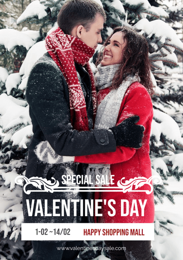 Valentine's Day Clothing Special Sale Flyer