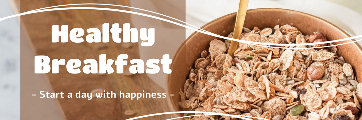 Twitter Header template: Meal Twitter Header About Eating Healthy Breakfast (Created by Visual Paradigm Online's Twitter Header maker)