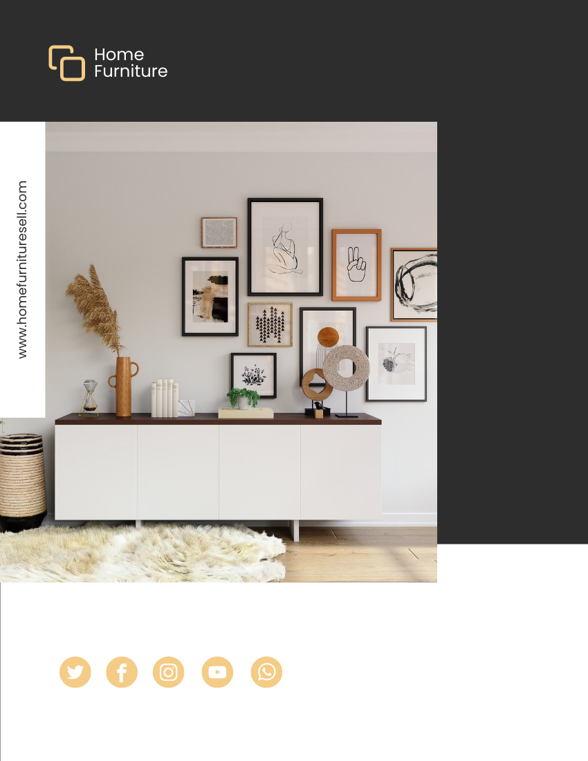 產品目錄 模板。 Home Furniture Catalog (由 Visual Paradigm Online 的產品目錄軟件製作)