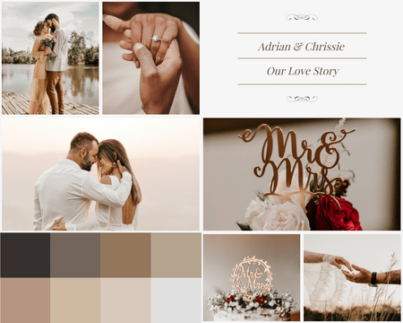 Our Love Story Wedding Mood Board