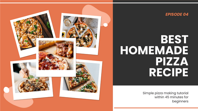 YouTube Thumbnail template: Best Handmade Pizza Recipe YouTube Thumbnail (Created by InfoART's  marker)