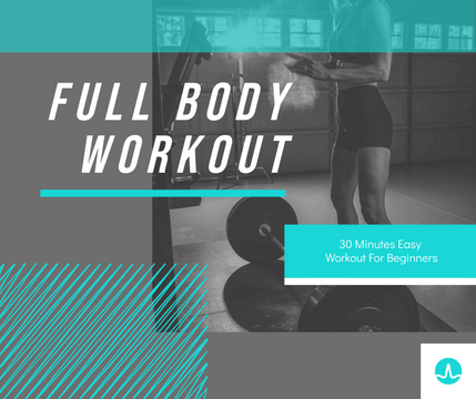 Facebook Post template: Blue Workout Photo Fitness Influencer Facebook Post (Created by Visual Paradigm Online's Facebook Post maker)