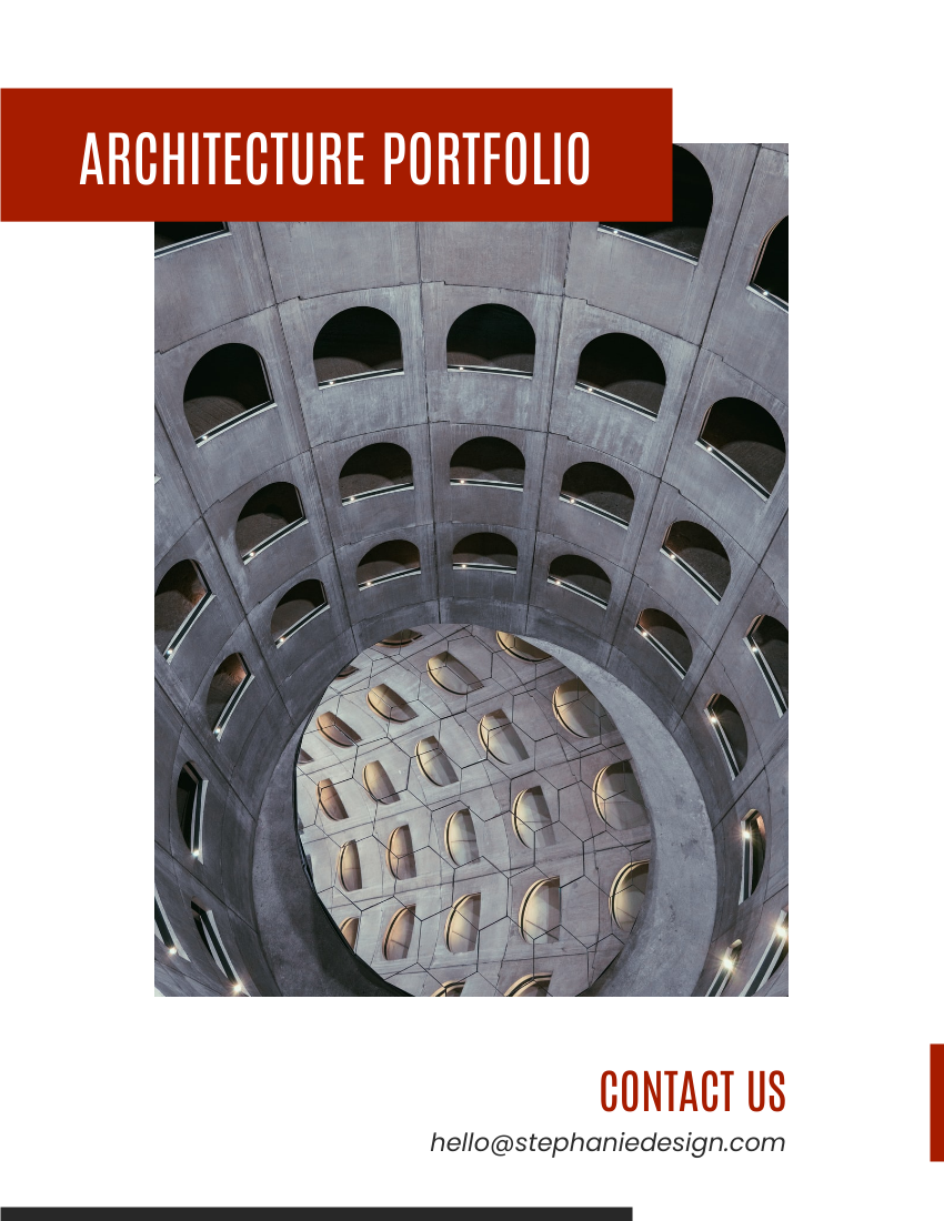 業務簡介 模板。 Architecture Business Portfolio (由 Visual Paradigm Online 的業務簡介軟件製作)