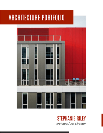Business Portfolio template: Architecture Business Portfolio (Created by InfoART's  marker)