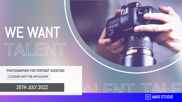 Twitter Post template: Photographer Recruit Twitter Post (Created by Visual Paradigm Online's Twitter Post maker)