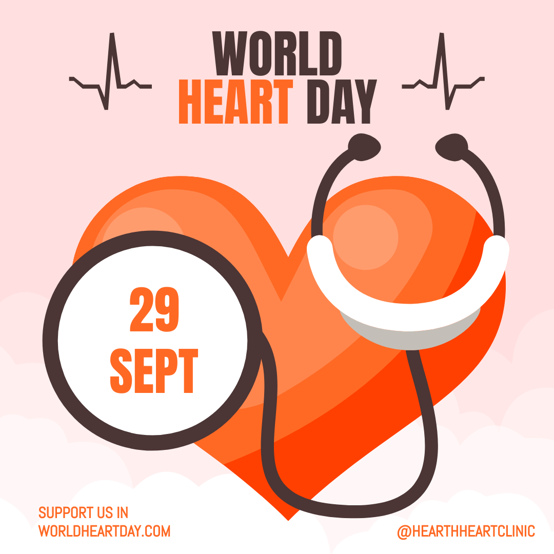 Instagram Post template: World Heart Day Info Instagram Post (Created by InfoART's Instagram Post maker)