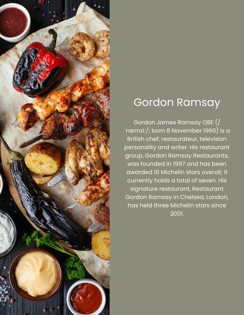 Quote 模板。If you want to become a great chef, you have to work with great chefs. And that's exactly what I did. - Gordon Ramsay  (由 Visual Paradigm Online 的Quote软件制作)