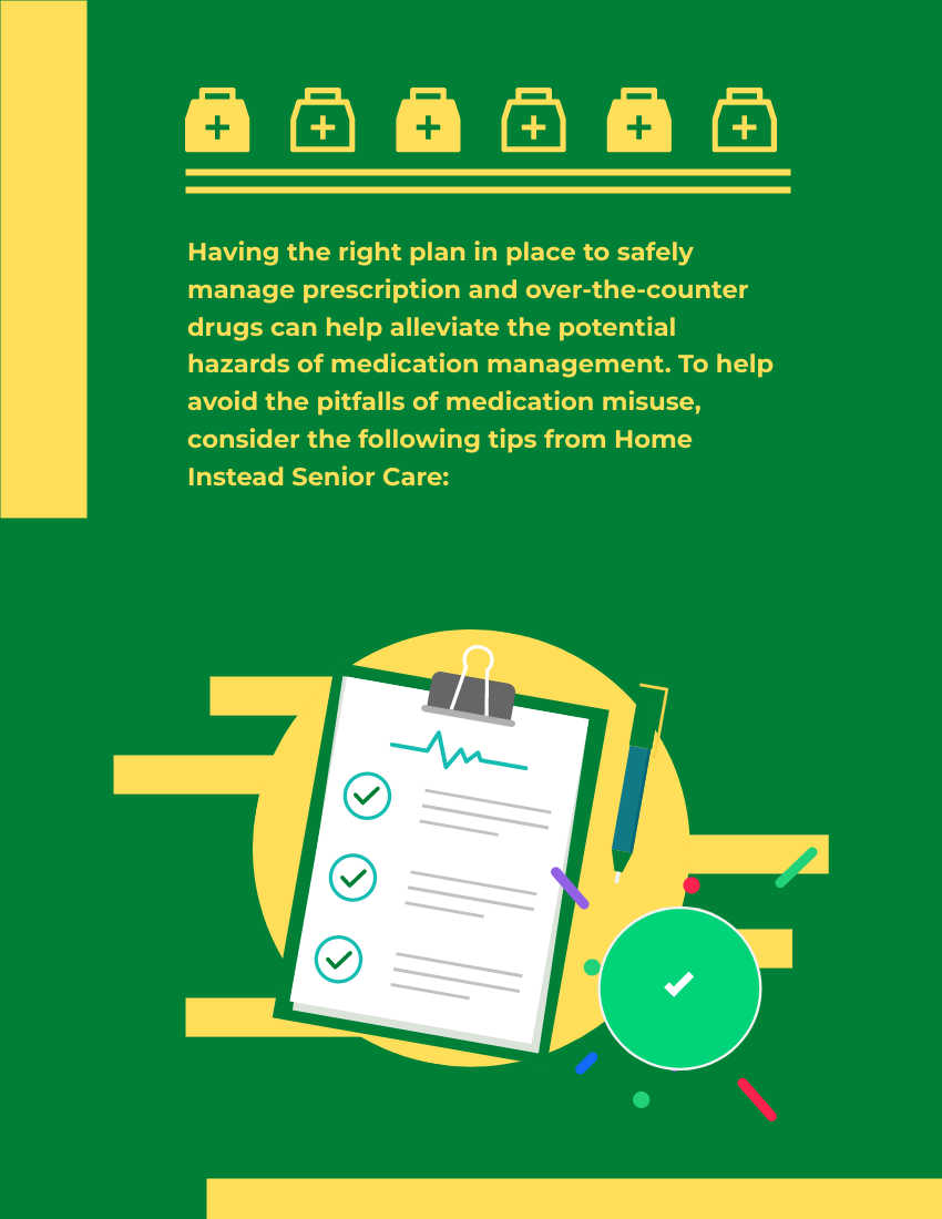 Booklet template: Tips To Safely Manage Medications (Created by Visual Paradigm Online's Booklet maker)