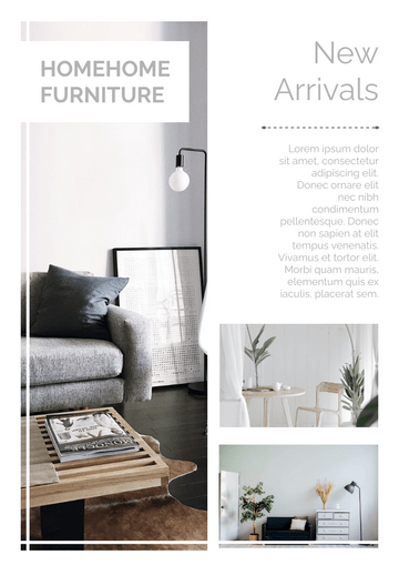 Editable flyers template:Furniture New Arrivals Flyer