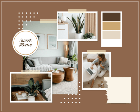 Mood Boards template: Sweet Home Decoration Mood Board (Created by Visual Paradigm Online's Mood Boards maker)