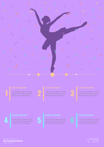 Flyer template: Ballet Class Flyers (Created by Visual Paradigm Online's Flyer maker)