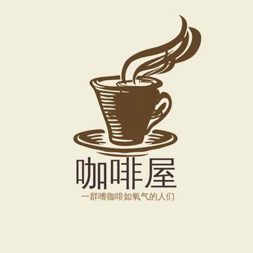 Editable logos template:咖啡屋徽标