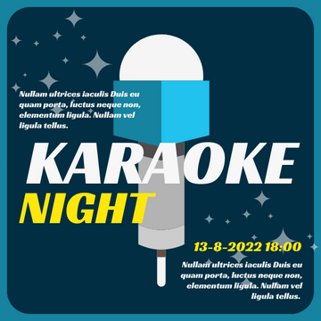 Invitation template: Karaoke Night (Created by Visual Paradigm Online's Invitation maker)