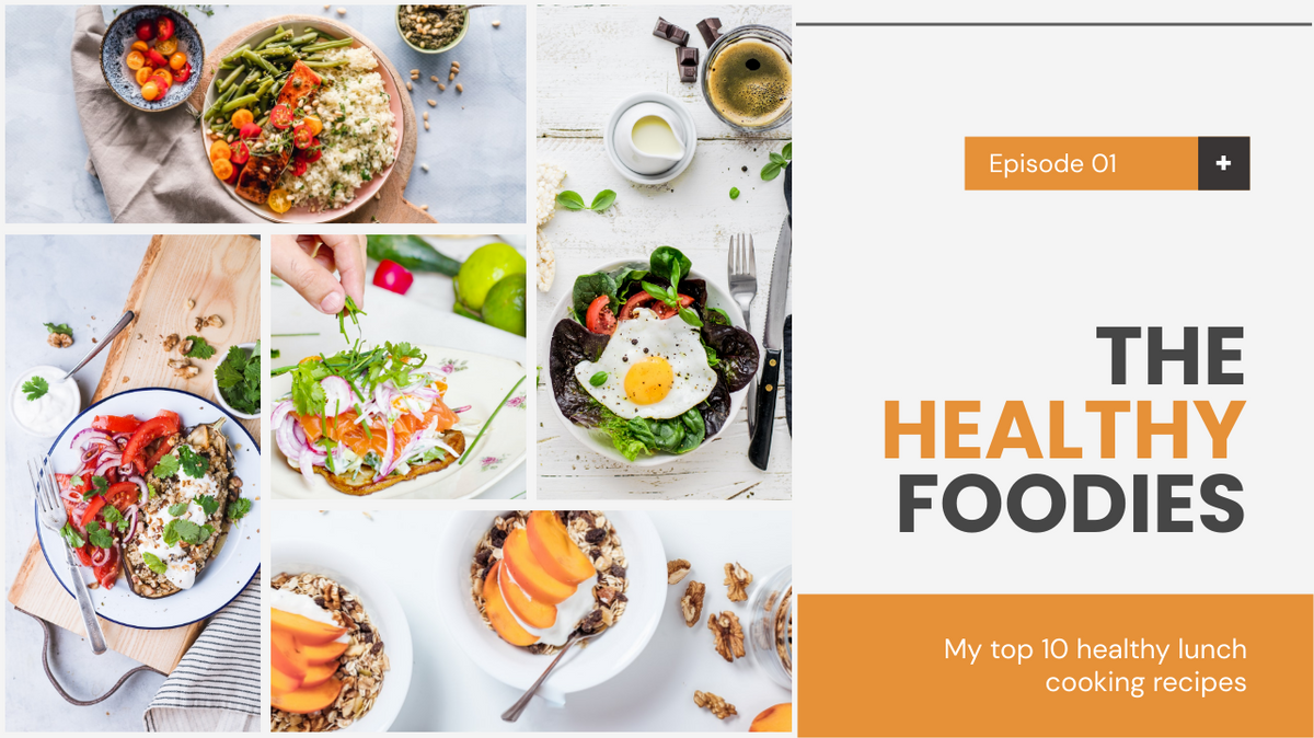 YouTube Thumbnail template: The Healthy Foodies YouTube Thumbnail (Created by Collage's YouTube Thumbnail maker)