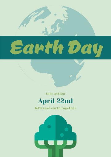 Editable posters template:Earth Day Poster